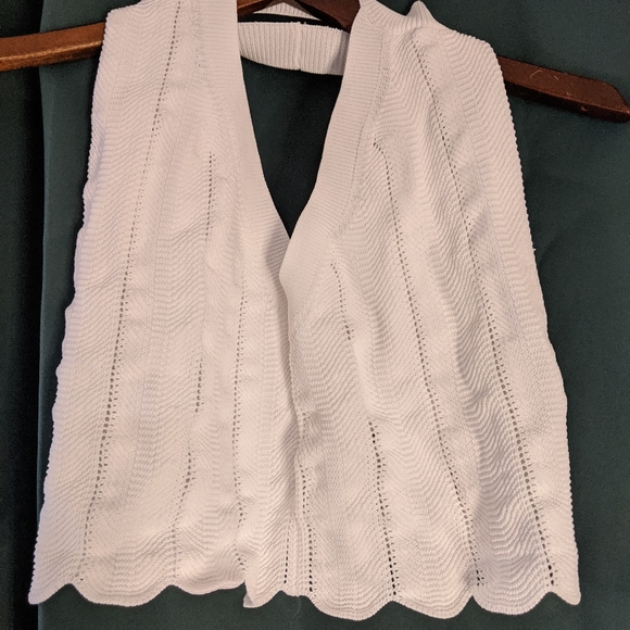White Knit Halter Top Forever 21 - Picture 4 of 6